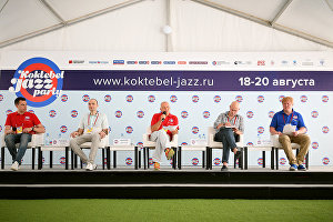 Прес-конференція, присвячена відкриттю фестивалю Koktebel Jazz Party.